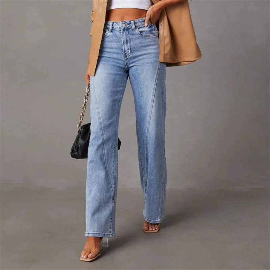 Olivia™ - High Waisted Wide Leg Jeans