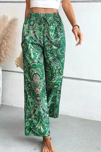 Olivia™ - Vintage Printed Wide-leg Pants