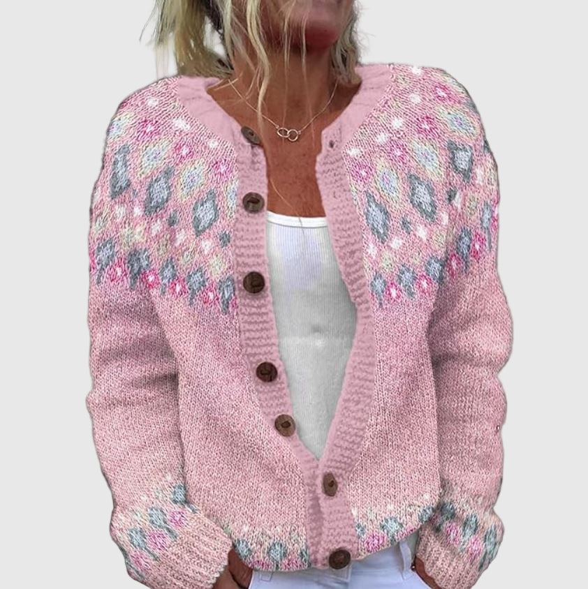 Hazel | Pink Comfort Cardigan