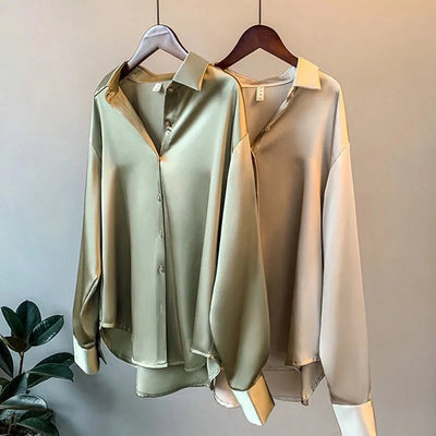Olivia | Luxe Satin Blouse